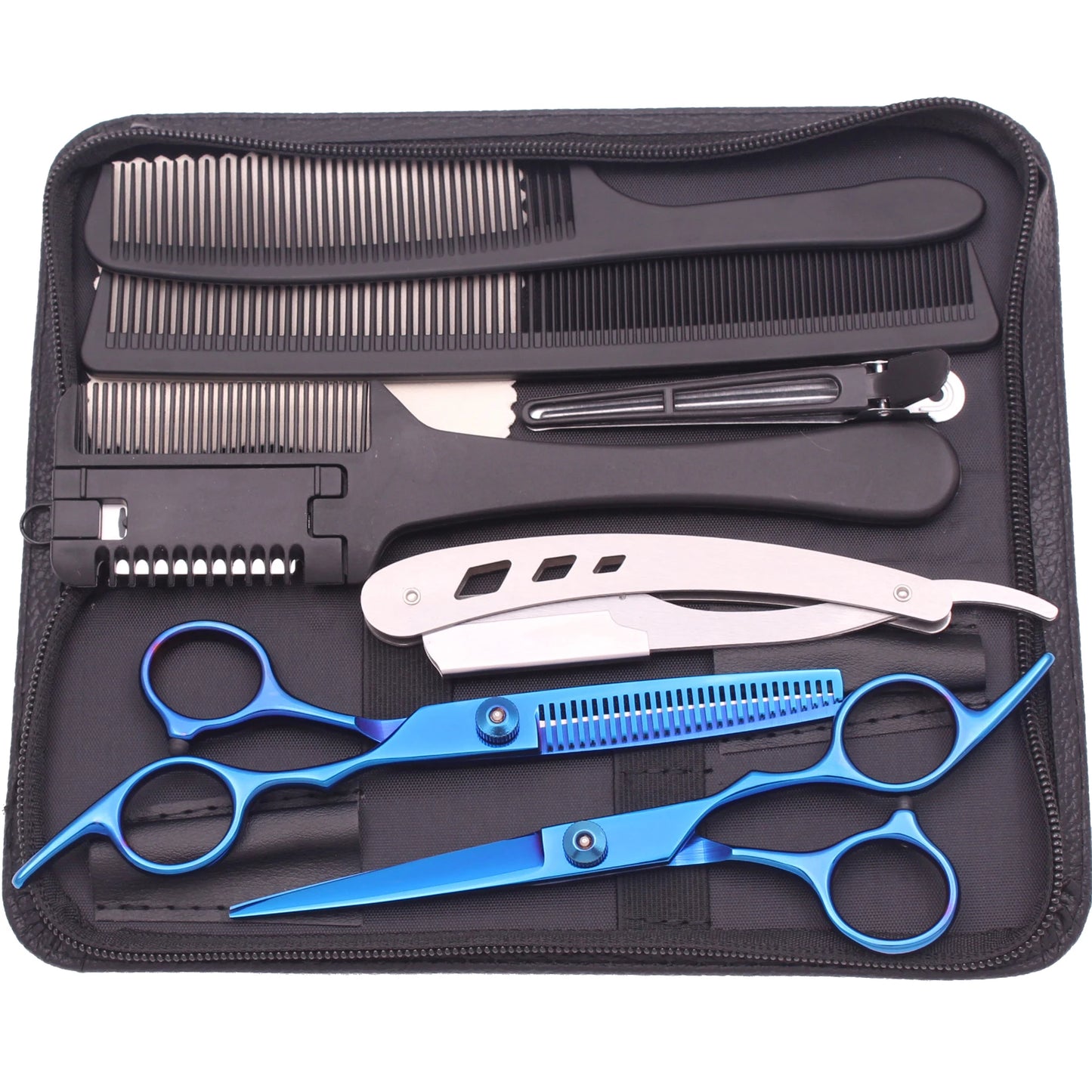 Tijeras de peluquería profesionales Nexorretail de acero japonés, set de 6.0 pulgadas para corte y estilismo.