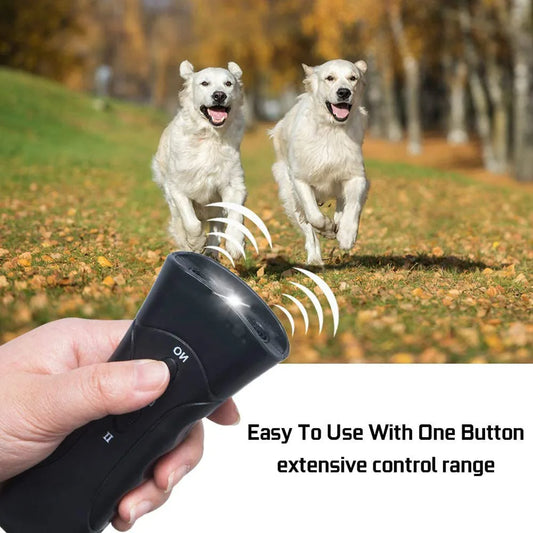 Repelente de perros para perros agresivos, repelente ultrasónico de Ultra potencia para perros, dispositivo de entrenamiento antiladridos, entrenamiento disuasorio de ladridos para perros y mascotas