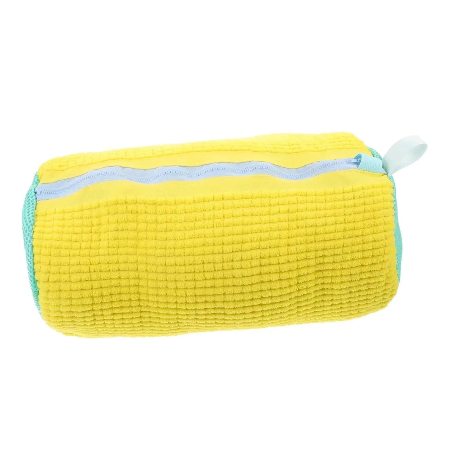 Bolsa para lavar zapatos, protector de lavandería de red acolchada, fibras esponjosas de poliéster, bolsa para lavar zapatos en la lavadora, bolsas de secado, 1 unidad