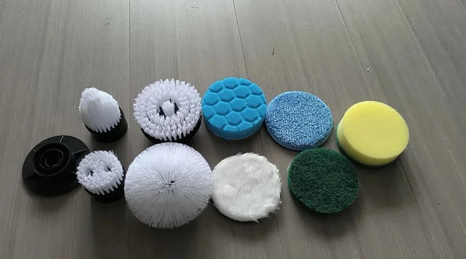 Cepillo de limpieza eléctrica multifuncional, resistente al agua, para baño, sin ángulo muerto, cepillo para bañera, varilla larga extensible, alto par