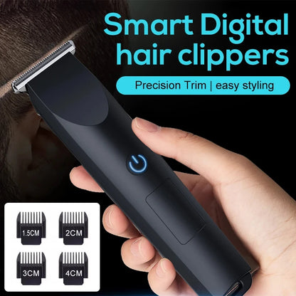 Cortadora de pelo Kamei 2026 de Nexorretail, máquina de afeitar recargable y ajustable para corte de cabello.