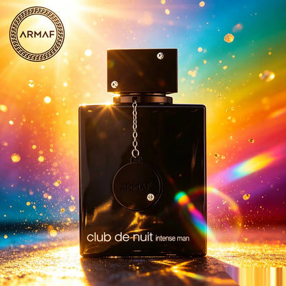 Perfume Armaf Club de Nuit Intense Man 105ml, frasco de Eau de Toilette original, con diseño elegante y clásico.