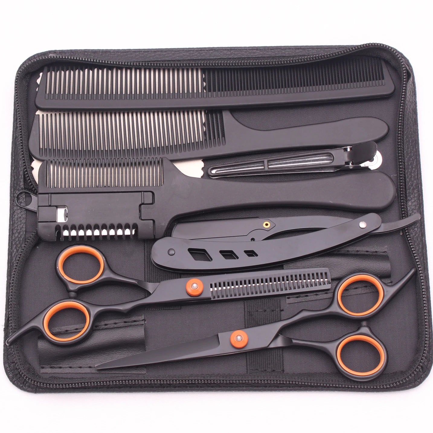 Tijeras de peluquería profesionales Nexorretail, set de acero japonés, 6.0 pulgadas, con mango ergonómico y acabado pulido