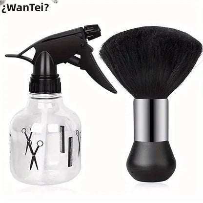 WANMEI-Juego de rociador de agua para peluquero, peluquero, plumero para el cuello, cepillo de limpieza, herramienta de Peinado profesional