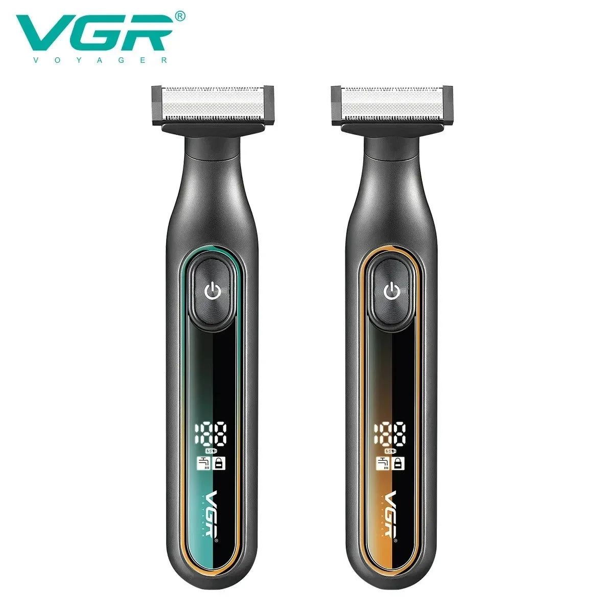 VGR rasuradora de hombre rasuradora barba hombre Afeitadora Profesional Afeitadora Portátil Recortadora de vello corporal IPX6 Resistente al agua Recortadora de barba Recargable Afeitadora eléctrica para hombres V-360