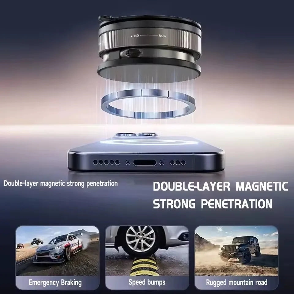 Nuevo Soporte Magnético para Teléfono con Ventosa para Coche 2026 - Soporte para Teléfono con Ventosa para MagSafe, 360 °   Soporte Magnético Giratorio Portátil y Resistente