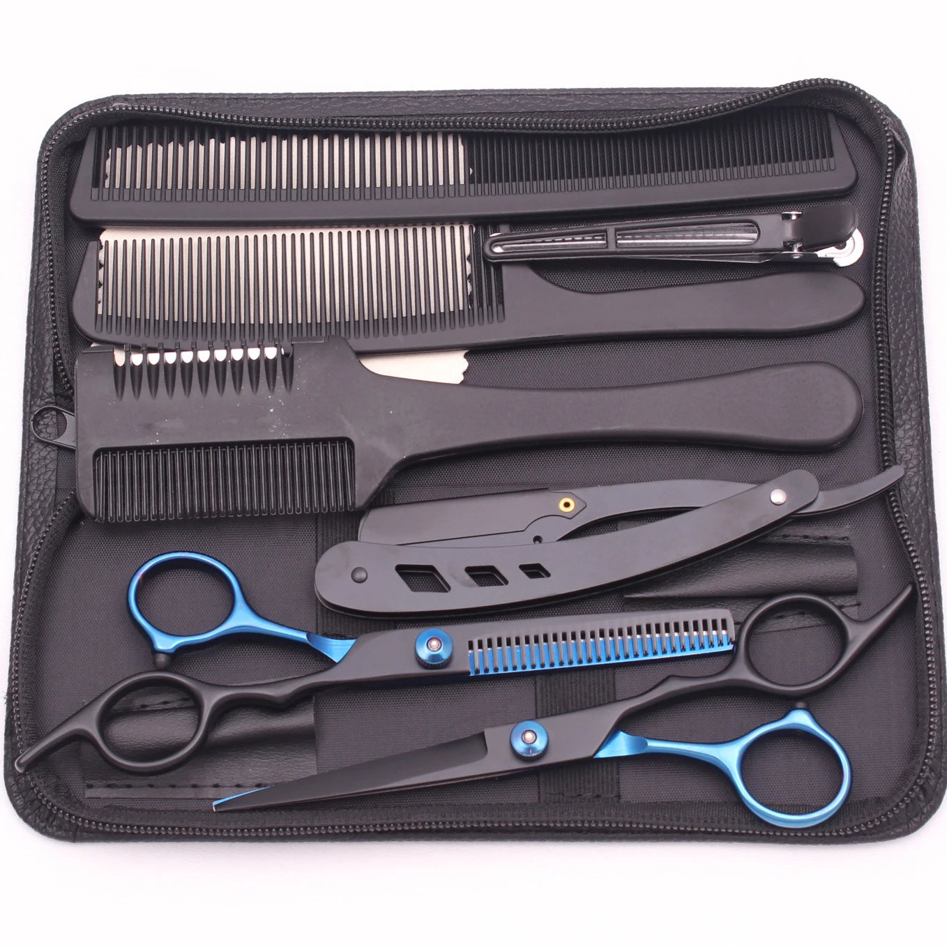 Tijeras de peluquería profesionales Nexorretail de acero japonés, set de 6.0 pulgadas, para corte preciso y elegante.