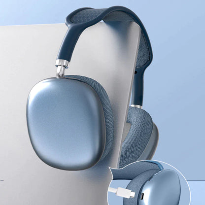 Auriculares Bluetooth inalámbricos Nexorretail P9 con micrófono, cancelación de ruido, sonido estéreo y soporte TF para deportes y gaming.