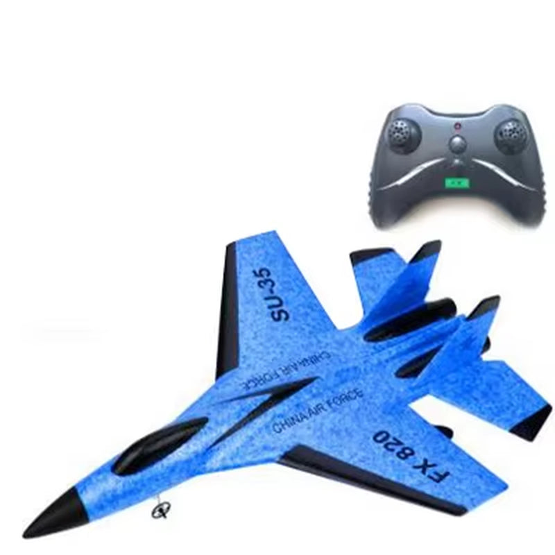 Dron de ala fija SU35 para niños, planeador de 2,4G, Avión de espuma para lanzar a mano, Control remoto eléctrico, Avión RC al aire libre, juguetes para niños F22