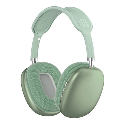Auriculares inalámbricos Bluetooth P9 de Nexorretail con micrófono, cancelación de ruido, sonido estéreo y soporte TF para deportes y gaming.