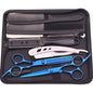 Tijeras de Peluquería Japonesas de Acero Inoxidable, Tijeras de Corte de Pelo Moradas, Set de Tijeras de Entresacar para Barbería con Peine C1001
