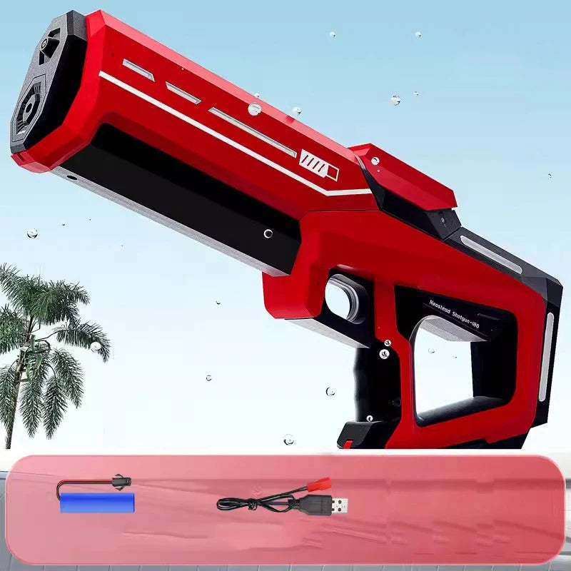 Pistolas de agua eléctricas para adultos, potentes chorros, succión automática de agua, juguete de playa al aire libre de verano para niños, regalo para niños