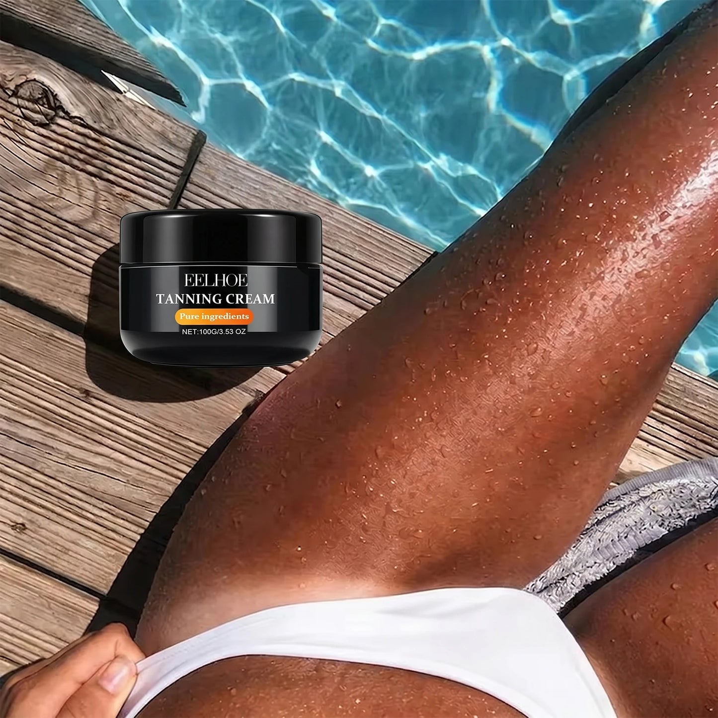 Loción autobronceadora Nexorretail para rostro y cuerpo, con brillo natural y fácil aplicación, bronceador corporal para verano