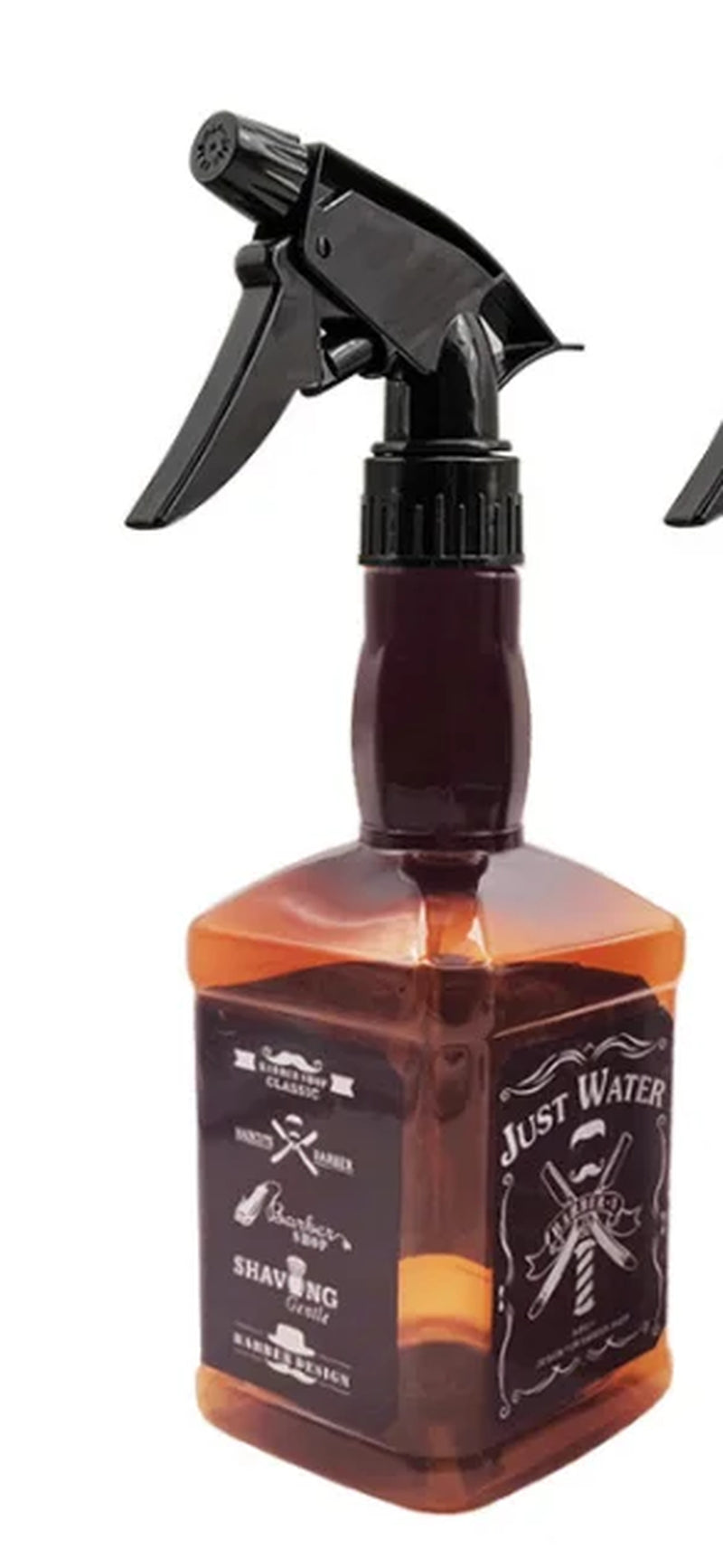 Botella pulverizadora de peluquería de 500ML/650ML, herramientas para el cabello de peluquero, rociador de agua, regadera con cabezal de aceite de whisky Retro