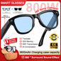 Gafas inteligentes Nexorretail M02 Ultra AI con cámara Sony 8MP y estuche de 3600mAh, vista frontal en color negro