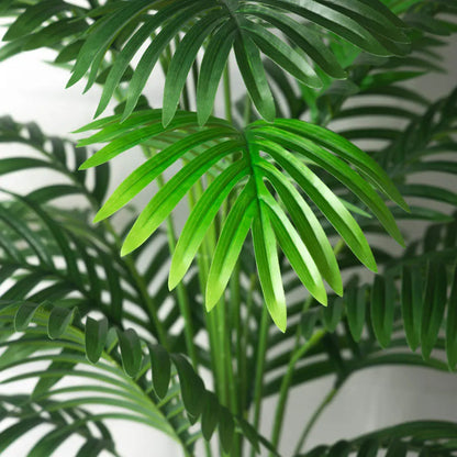 Palmera Artificial grande de 90-120cm, plantas falsas tropicales, hojas de palma de plástico verde, rama de árbol Monstera grande para decoración del jardín del hogar
