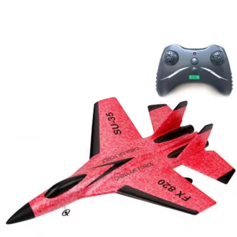 Dron de ala fija SU35 para niños, planeador de 2,4G, Avión de espuma para lanzar a mano, Control remoto eléctrico, Avión RC al aire libre, juguetes para niños F22