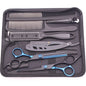 Tijeras de Peluquería Japonesas de Acero Inoxidable, Tijeras de Corte de Pelo Moradas, Set de Tijeras de Entresacar para Barbería con Peine C1001