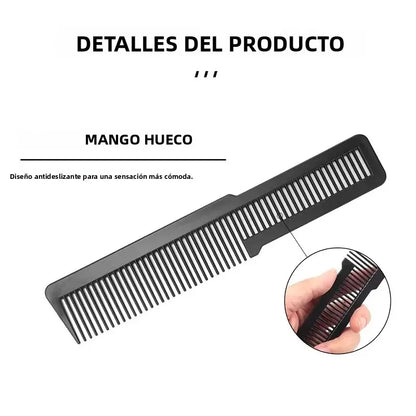 Kit profesional de peluquería Nexorretail con capa de corte, peines y sacapelos para salón de belleza.