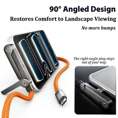 Cable de Carga Rápida Tipo C a Tipo C de 240W, con Soporte Plegable para Teléfono, para iPhone 17/16/15 y Cargador Samsung