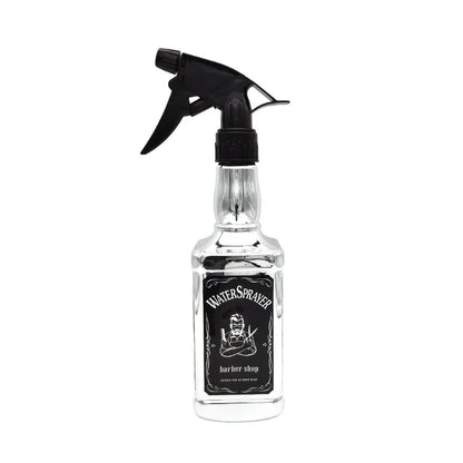 Botella pulverizadora de peluquería de 500ML/650ML, herramientas para el cabello de peluquero, rociador de agua, regadera con cabezal de aceite de whisky Retro