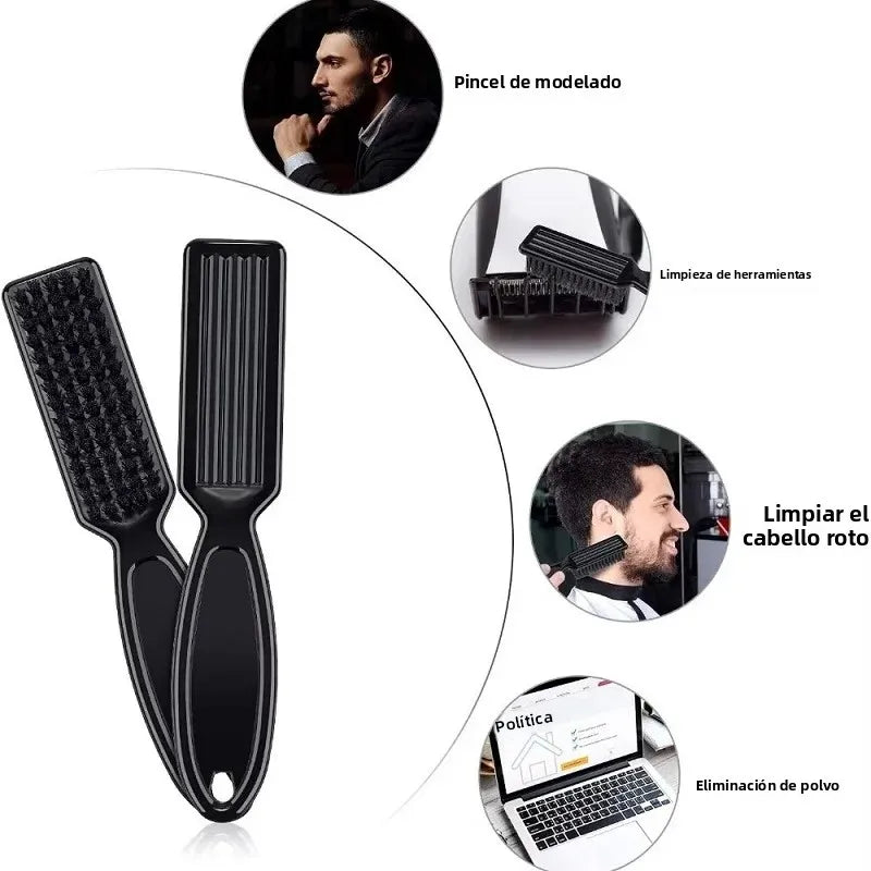 Kit profesional de peluquería Nexorretail con capa de corte, peines y sacapelos para salón de belleza.