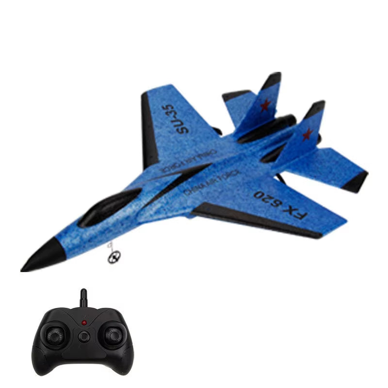 Dron de ala fija SU35 para niños, planeador de 2,4G, Avión de espuma para lanzar a mano, Control remoto eléctrico, Avión RC al aire libre, juguetes para niños F22
