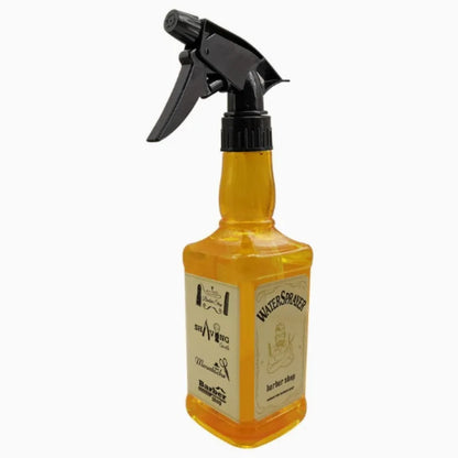 Botella pulverizadora de peluquería de 500ML/650ML, herramientas para el cabello de peluquero, rociador de agua, regadera con cabezal de aceite de whisky Retro