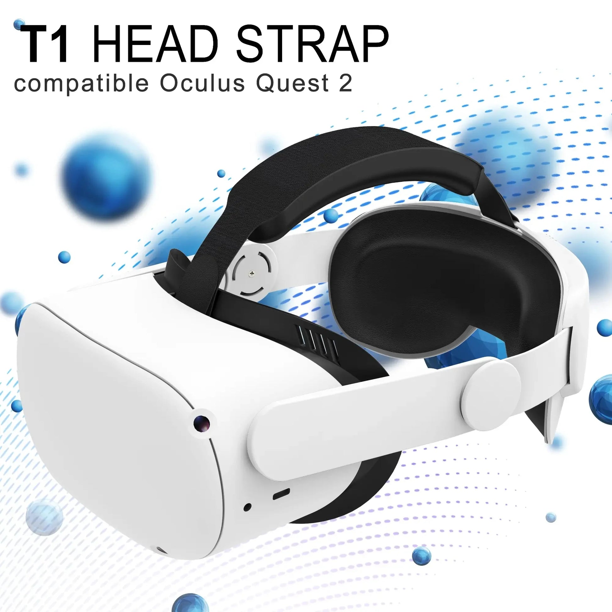 Correa de confort para Meta Quest 2 de Nexorretail, soporte ergonómico ajustable para mayor comodidad en realidad virtual.