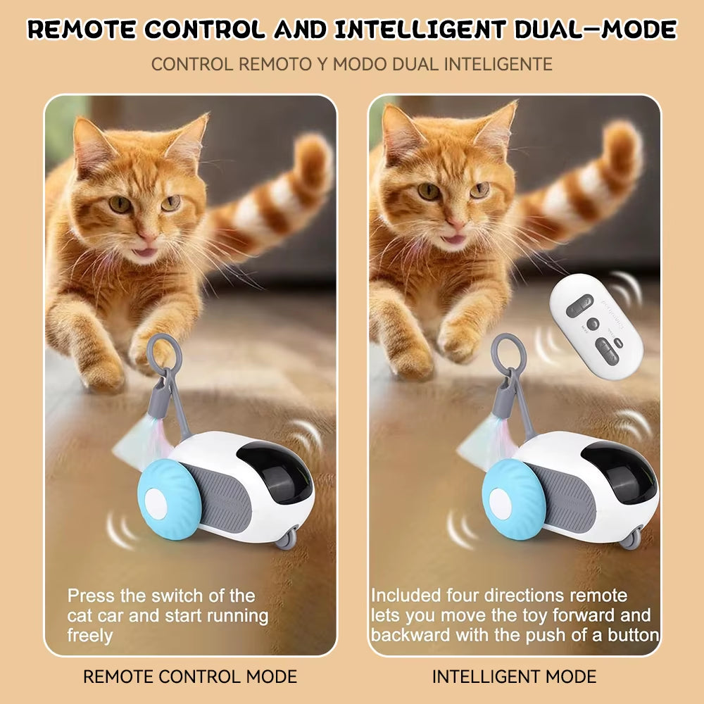 Pelota interactiva automática para gatos de la marca Nexorretail, juguete de coche de juguete inteligente para mascotas.