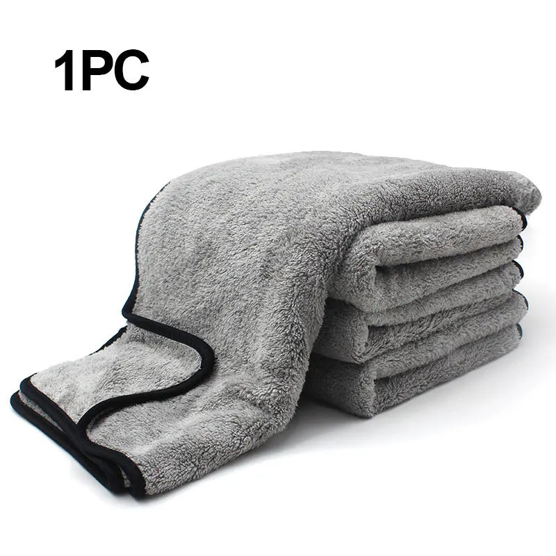 Toalla de microfibra para lavado de coches, paño de limpieza de microfibra de primera calidad, superabsorbente, accesorios de secado de una sola vez, 100x40cm