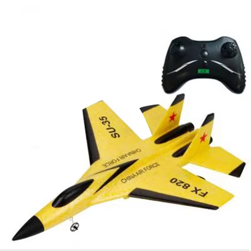 Dron de ala fija SU35 para niños, planeador de 2,4G, Avión de espuma para lanzar a mano, Control remoto eléctrico, Avión RC al aire libre, juguetes para niños F22