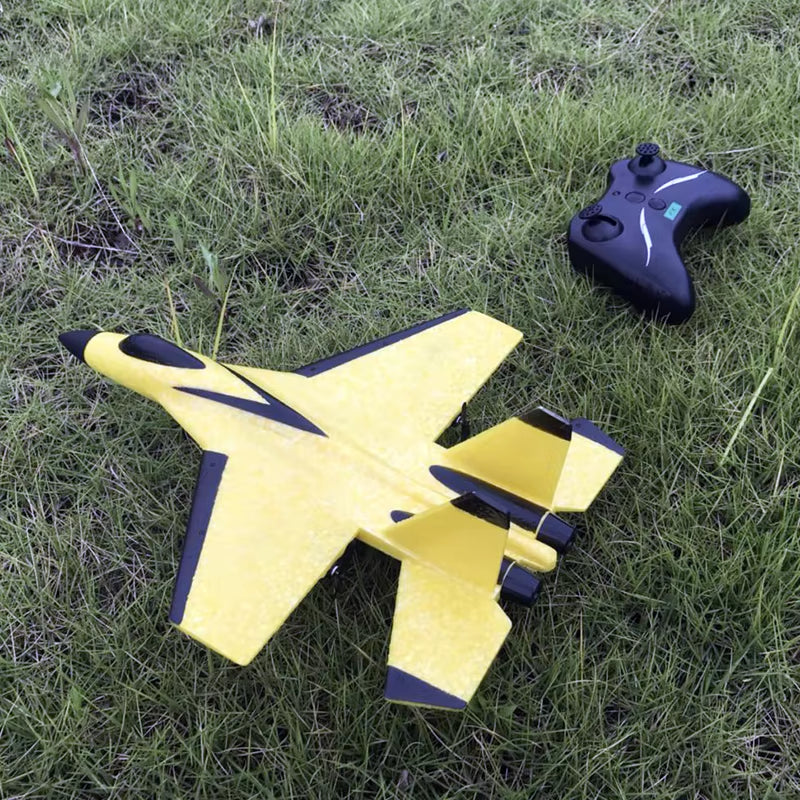 Dron de ala fija SU35 para niños, planeador de 2,4G, Avión de espuma para lanzar a mano, Control remoto eléctrico, Avión RC al aire libre, juguetes para niños F22