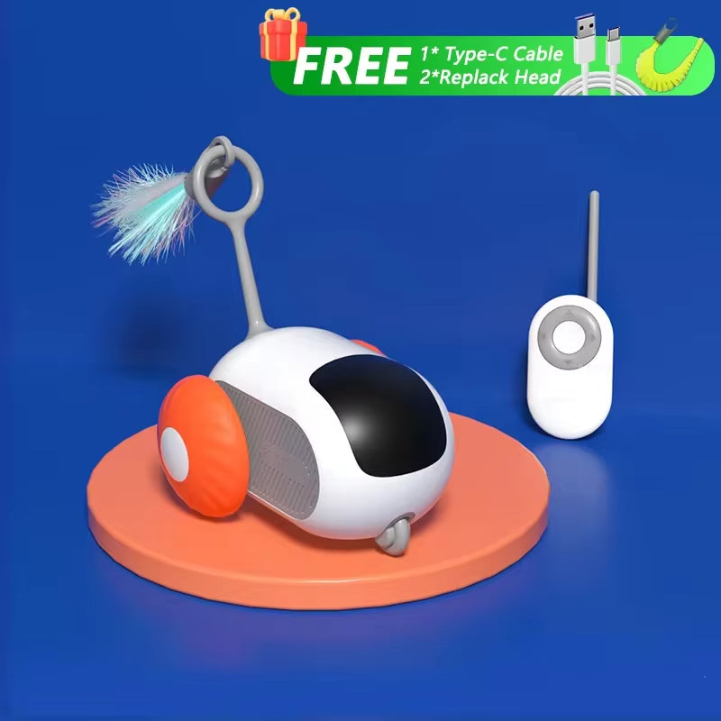 Pelota inteligente automática para gatos, juguete interactivo de Nexorretail, con movimiento y diseño colorido para entretener a las mascotas.