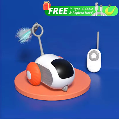 Pelota inteligente automática para gatos, juguete interactivo de Nexorretail, con movimiento y diseño colorido para entretener a las mascotas.