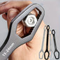 Llave Universal de doble punta, llave de reparación de tuercas de tornillo autoajustable de 3-17mm, llave de trinquete de doble cabeza, ajustable, 1 ud.