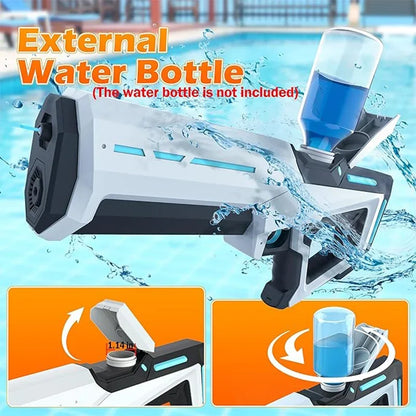 Pistolas de agua eléctricas para adultos, potentes chorros, succión automática de agua, juguete de playa al aire libre de verano para niños, regalo para niños