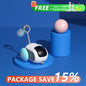 Pelota interactiva automática para gatos, juguete inteligente Nexorretail, con diseño colorido y en movimiento.