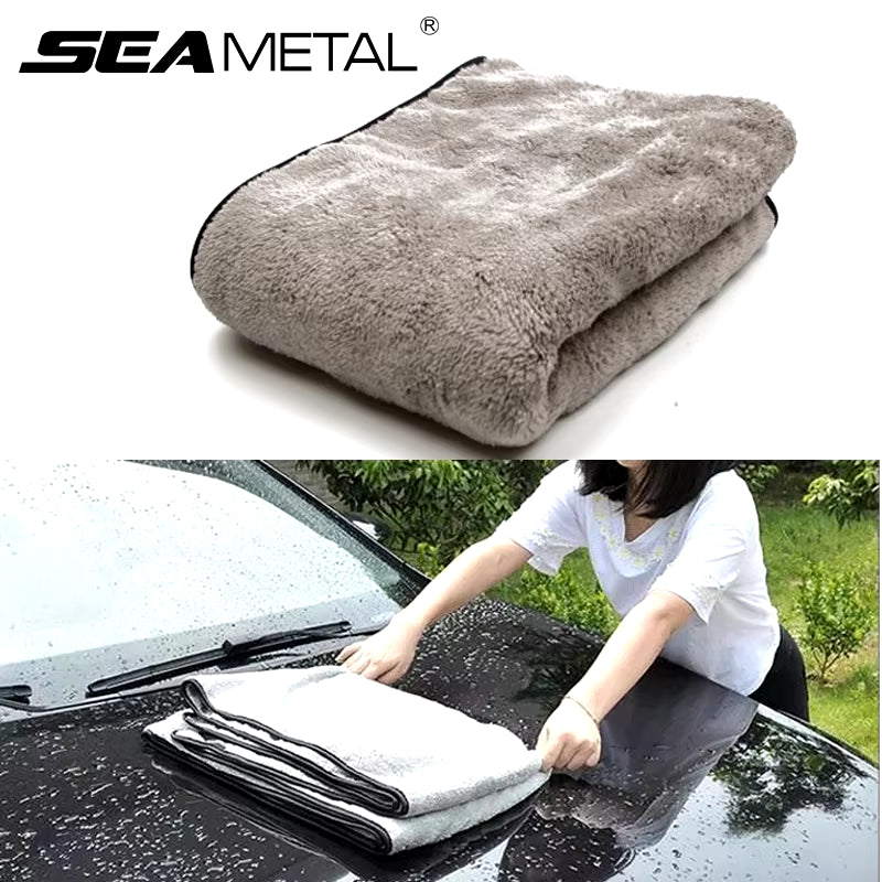 Toalla de microfibra para lavado de coches, paño de limpieza de microfibra de primera calidad, superabsorbente, accesorios de secado de una sola vez, 100x40cm