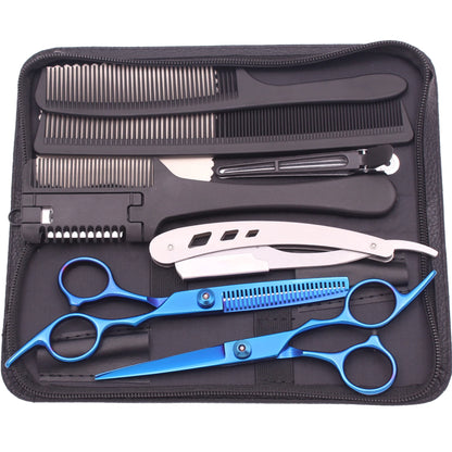 Tijeras de peluquería profesionales Nexorretail de acero japonés, set de 6.0 pulgadas para corte y estilismo.