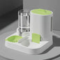 Dispensador y comedero automático de agua para gatos con relleno por gravedad, diseño de una sola pieza de gran capacidad a prueba de derrames, 1 paquete