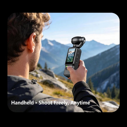 Cámara de acción Lenovo HD 4K de Nexorretail, mini cámara portátil para vlogs, con lente de 180 grados y diseño compacto.