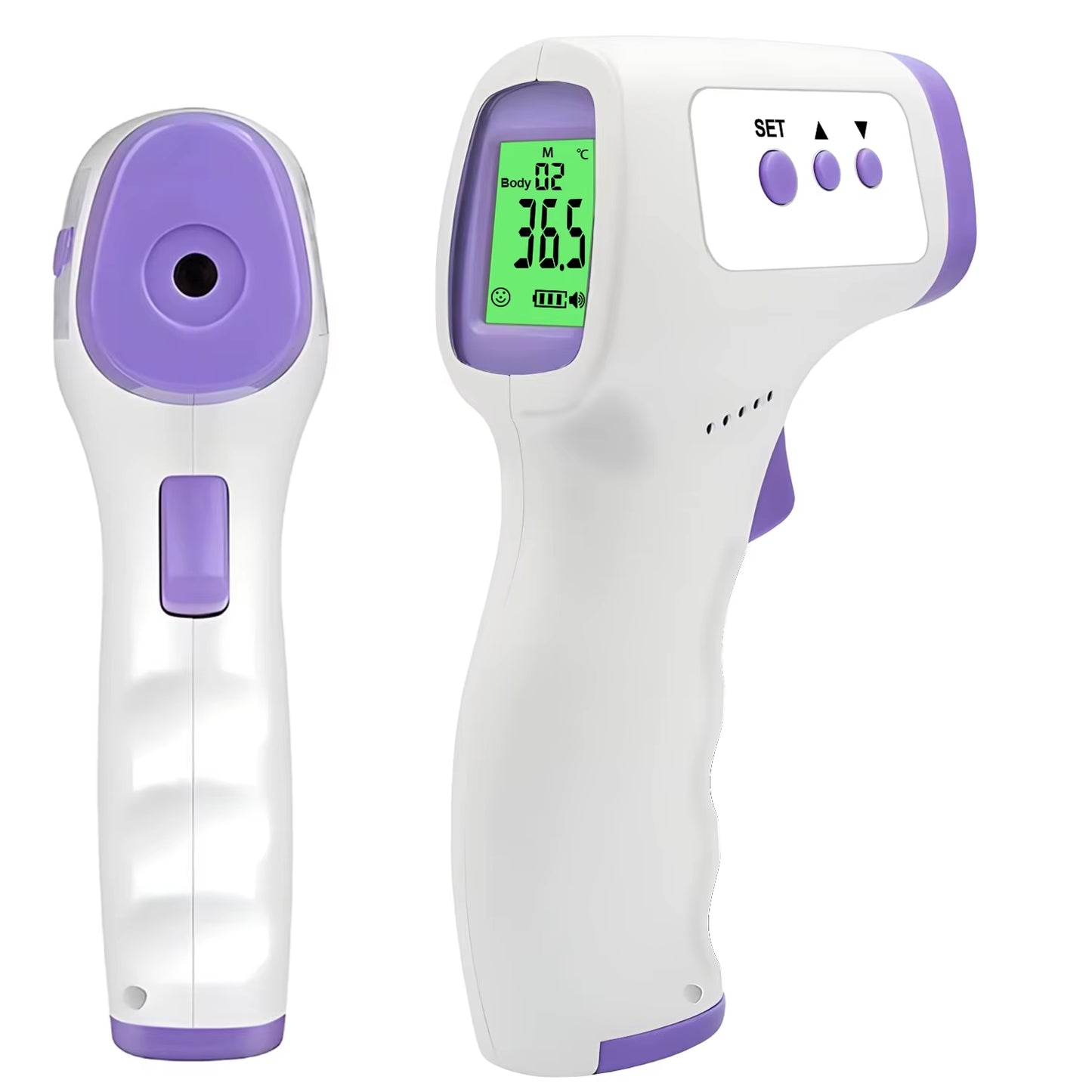 Termómetro infrarrojo Digital para la frente y el cuerpo, termómetros para la fiebre sin contacto o oxímetro de pulso de dedo portátil médico, oxígeno en sangre