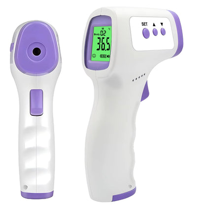 Termómetro infrarrojo Digital para la frente y el cuerpo, termómetros para la fiebre sin contacto o oxímetro de pulso de dedo portátil médico, oxígeno en sangre