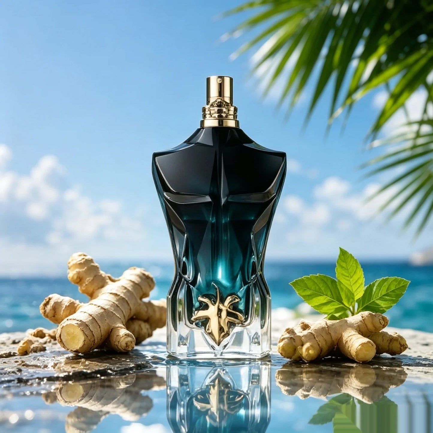 Perfume Jean Paul Gaultier Le Beau Le Parfum para hombre en frasco de 125ml, colonia masculina con diseño elegante.