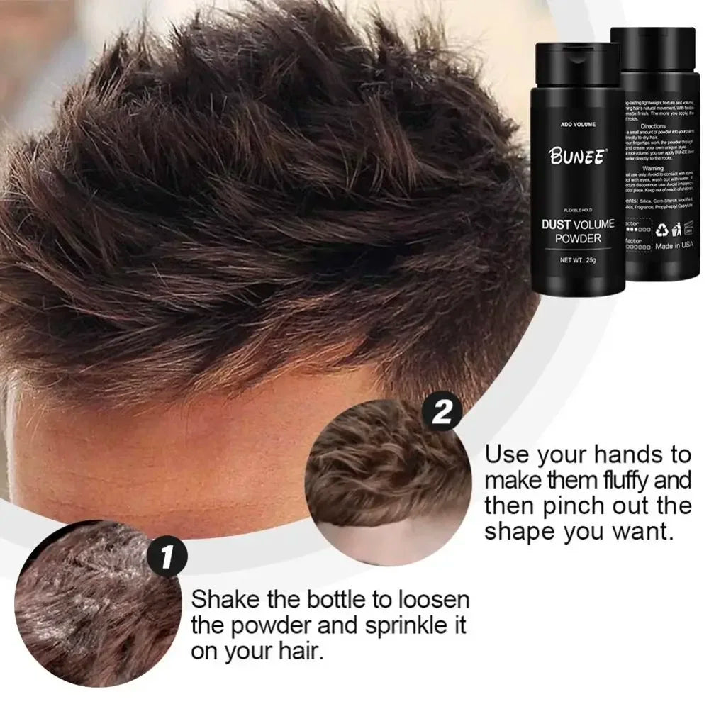Polvo para peinar el cabello voluminizador: control de aceite, juego rápido, apto para bricolaje, sujeción duradera para hombres y mujeres, certificación, no irritante