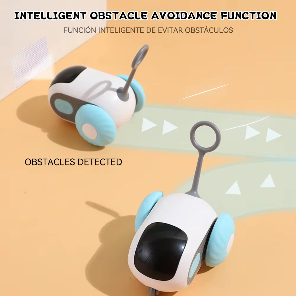Pelota interactiva automática para gatos de la marca Nexorretail, juguete de coche de juguete inteligente para mascotas.