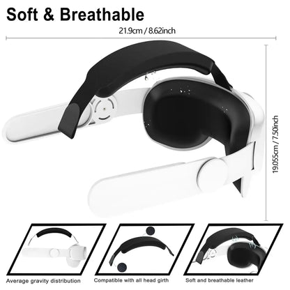 Correa de confort para Meta Quest 2 de Nexorretail, soporte ergonómico ajustable para mayor comodidad en realidad virtual.