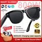 Gafas inteligentes Nexorretail M02 Ultra AI con cámara Sony 8MP y estuche de 3600mAh, vista frontal con diseño moderno