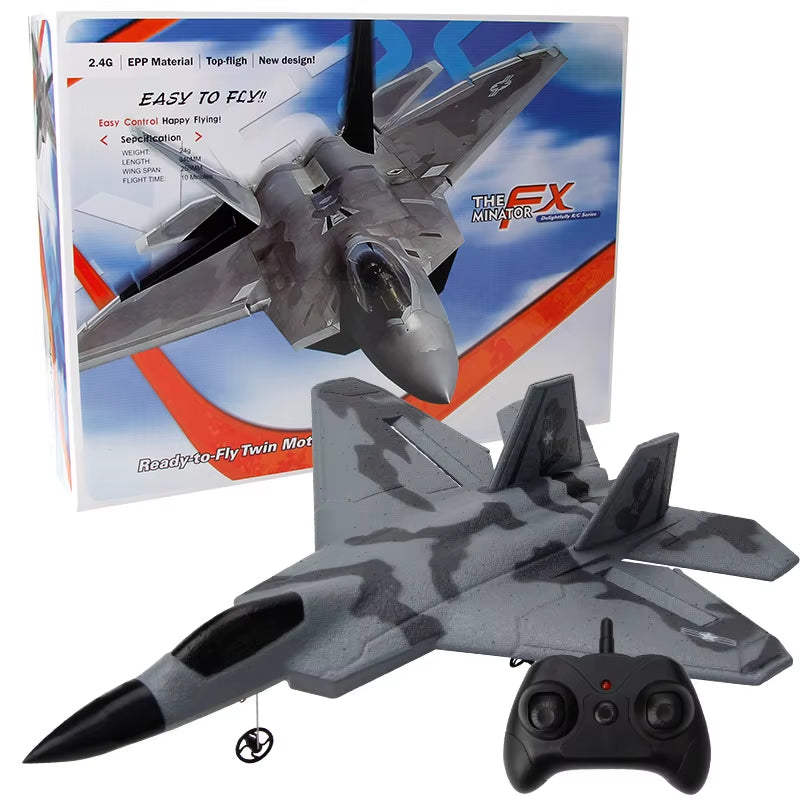 Dron de ala fija SU35 para niños, planeador de 2,4G, Avión de espuma para lanzar a mano, Control remoto eléctrico, Avión RC al aire libre, juguetes para niños F22